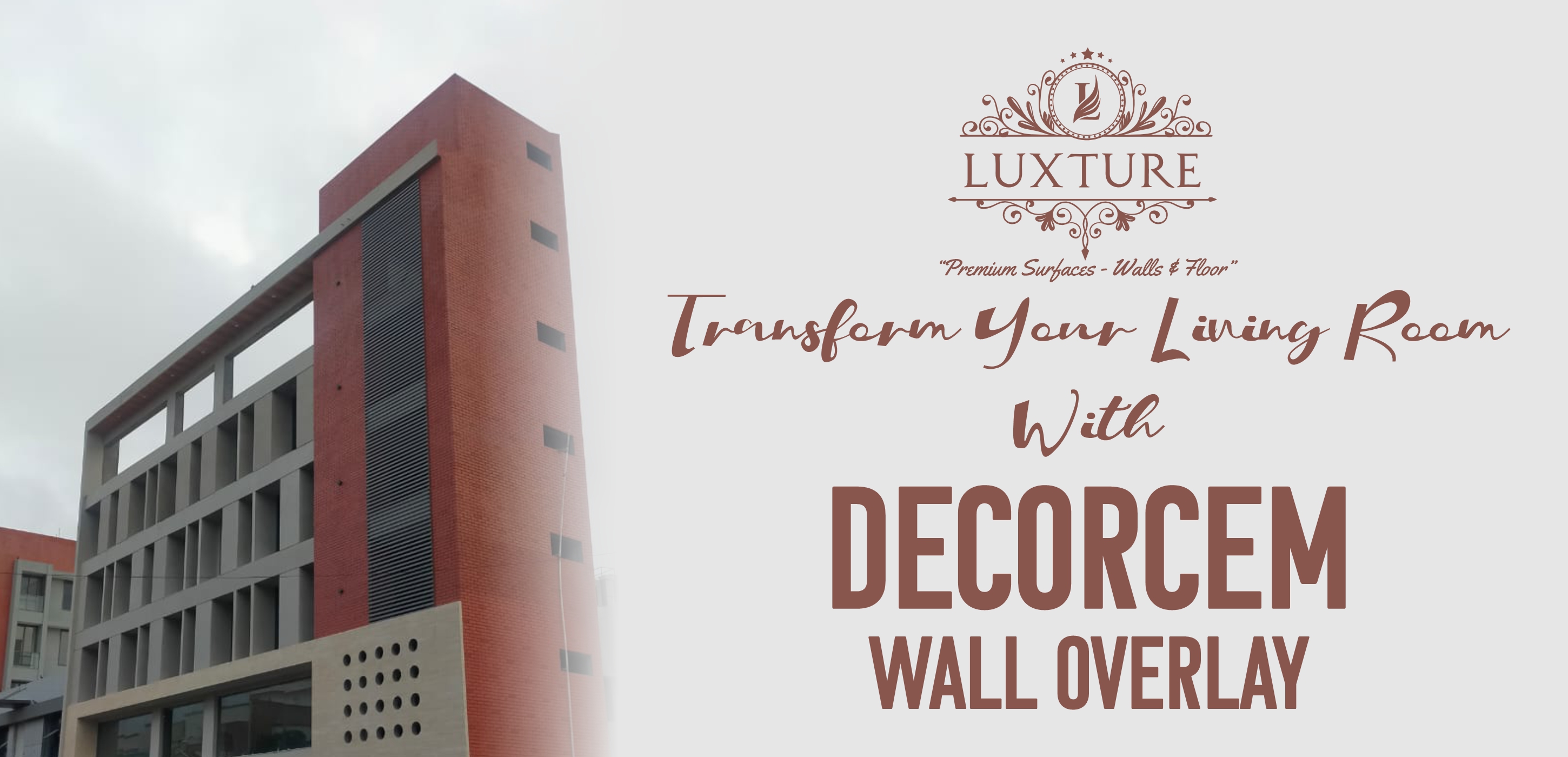 Transform Your Living Room with Decorcem Wall Over