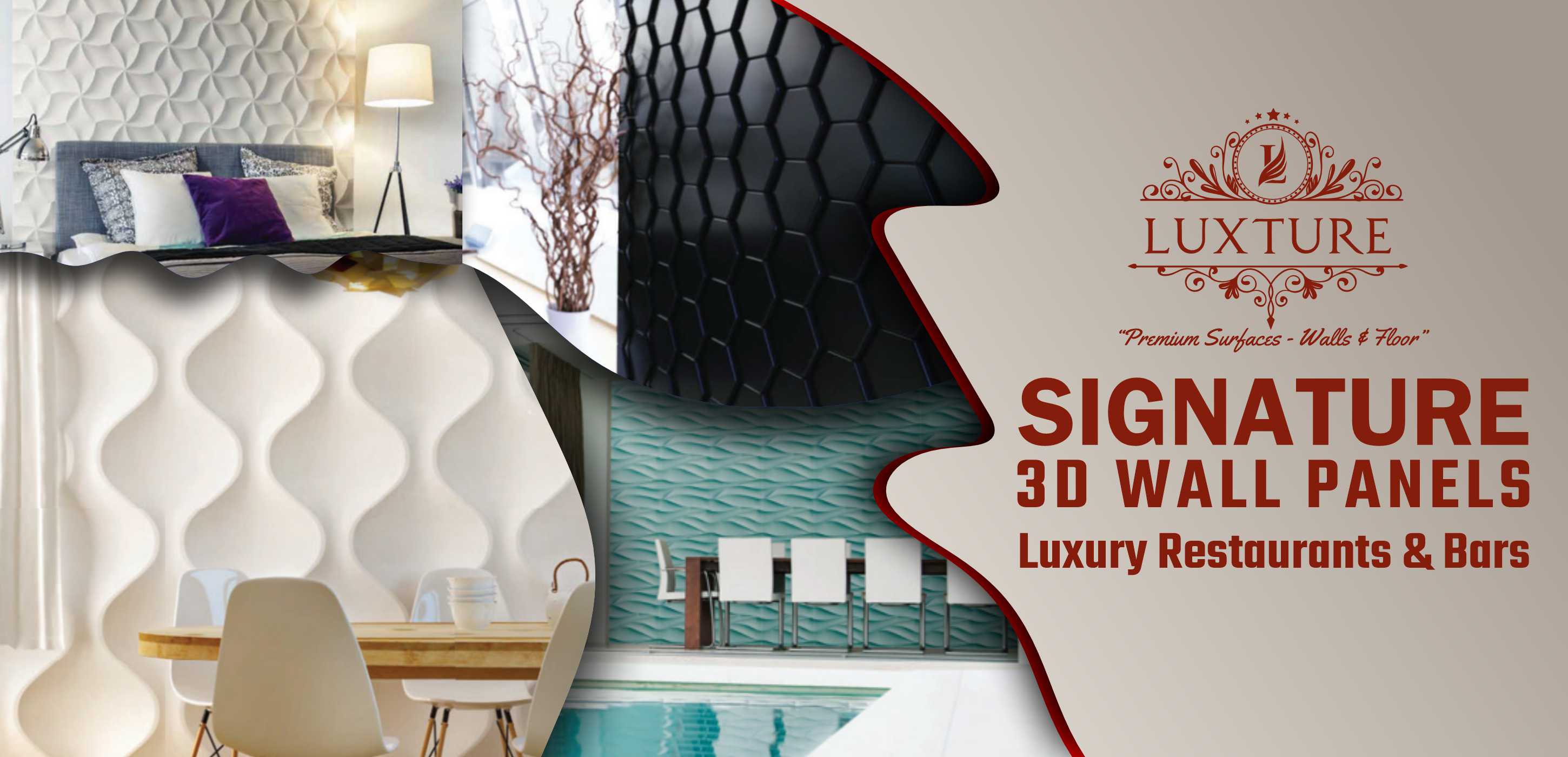 Signature 3D Wall Panels for Luxury Restaurants