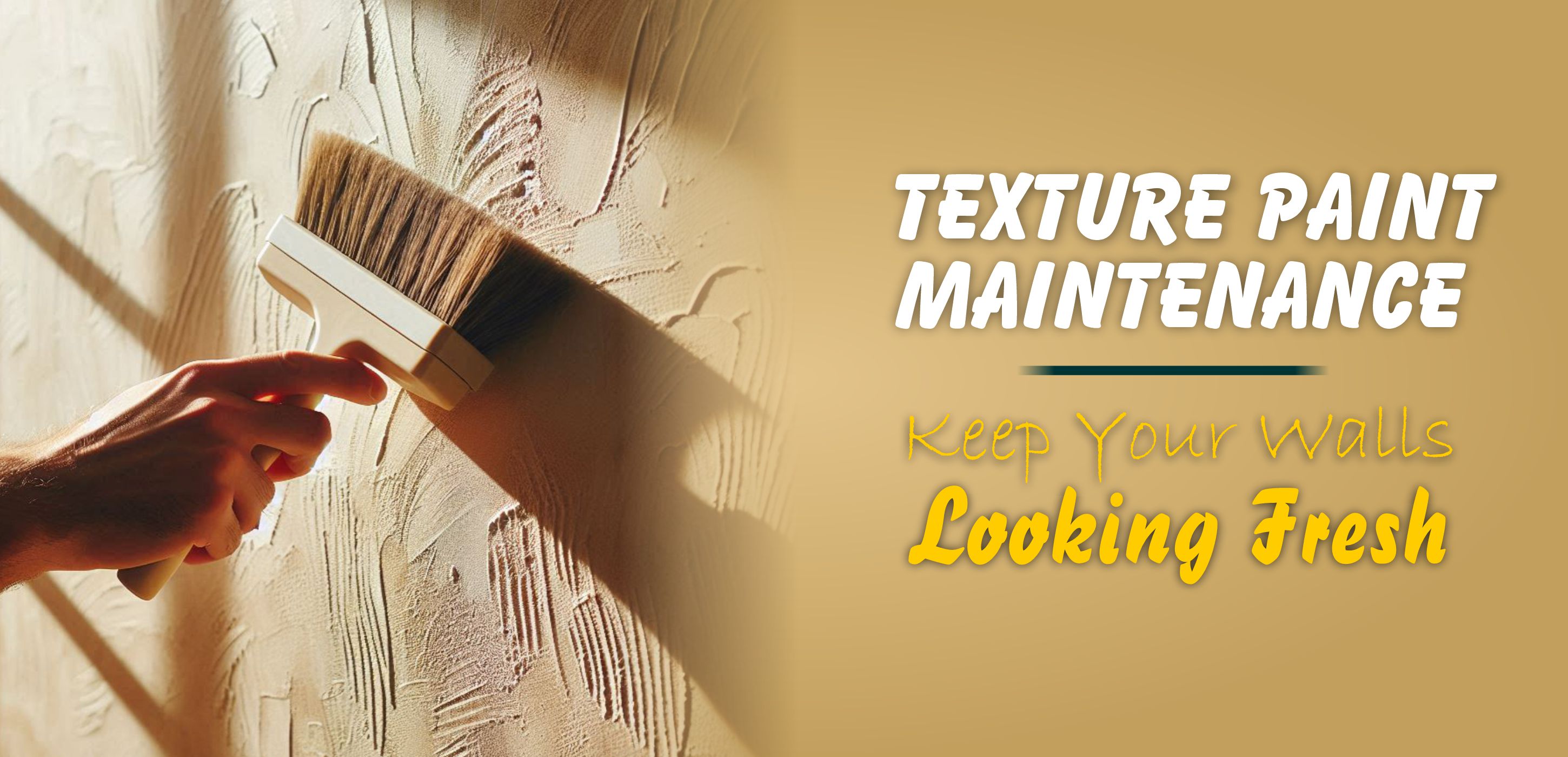 Texture Paint Maintenance: Keep Your Walls Looking