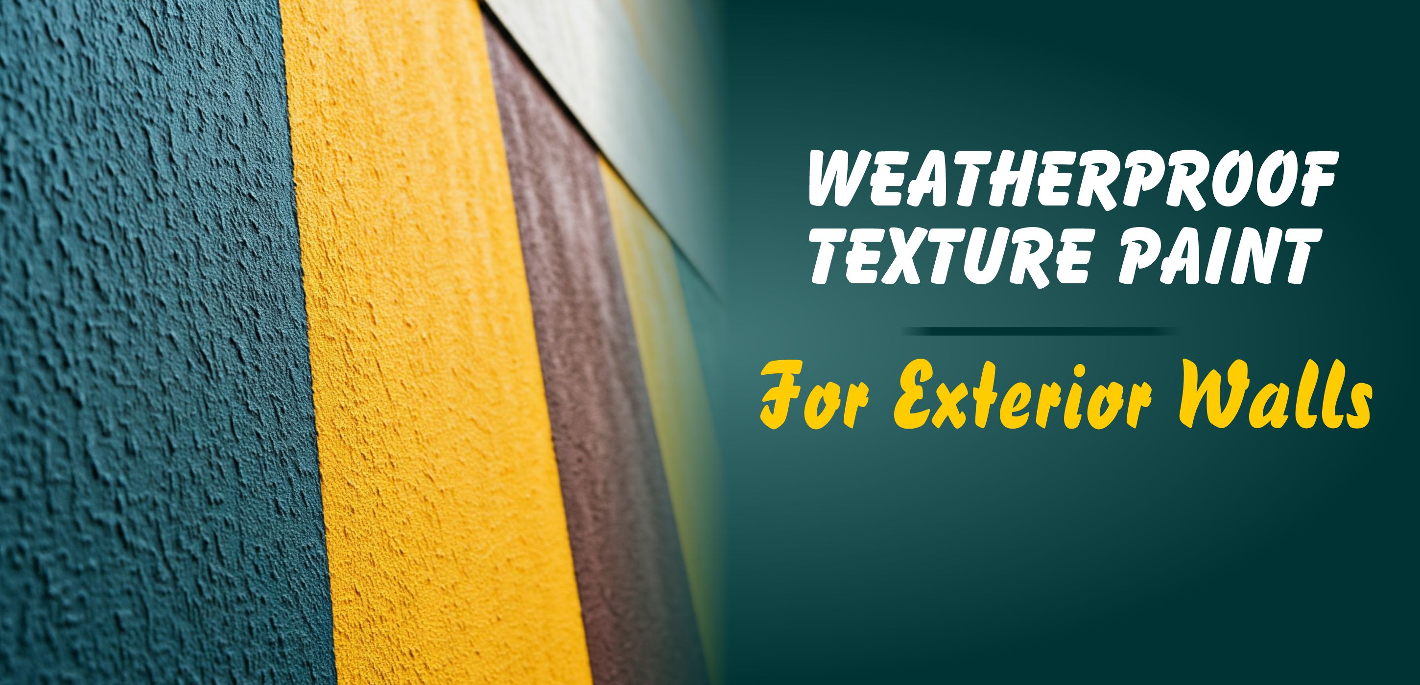 Weatherproof Texture Paint for Exterior Walls